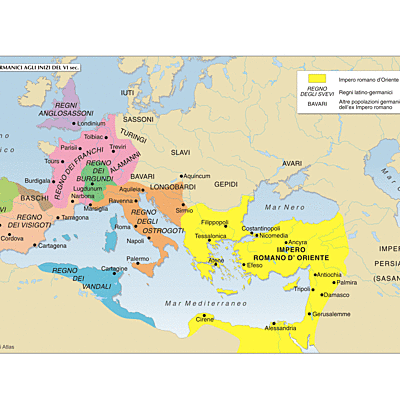 Timeline: Regni latino germanici