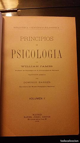 Publicación de "Principios de Psicología" por William James