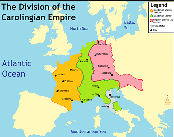 Division of the Caroligian Empire
