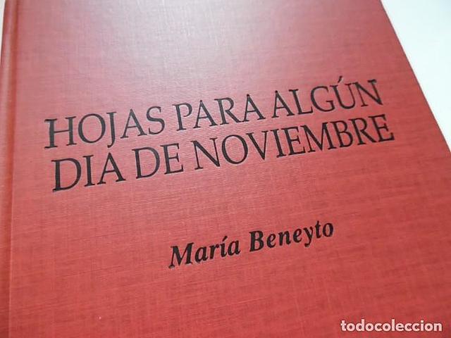 HOJAS PARA ALGÚN DIA DE NOVIEMBRE