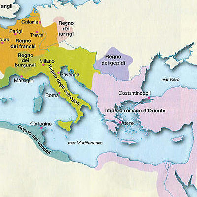 Timeline: regni latino-germanici