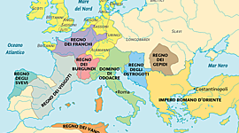 Timeline: Regni latino-germanici