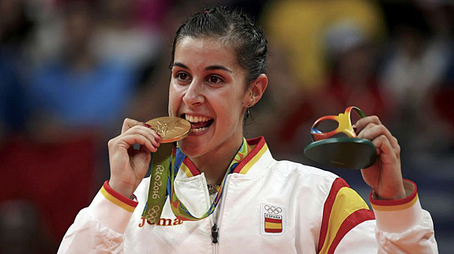 Carolina  Marín se convierte en la primera mujer campeona olímpica de bádminton en los Juegos Olímpicos de Río de Janeiro