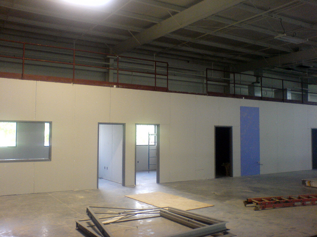 Mezzanine constructed