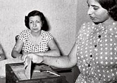 Voto femenino municipal