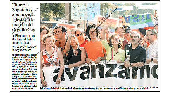 Legalización del matrimonio entre personas del mismo sexo en España