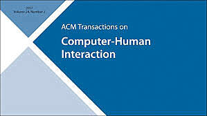 Transactions on Computer-Human Interaction