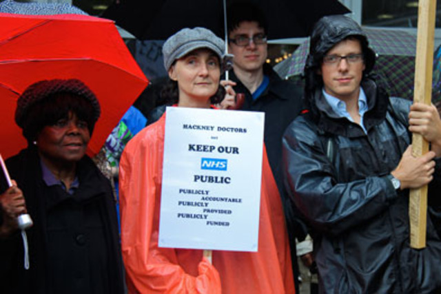 London GPs protest over NHS reforms