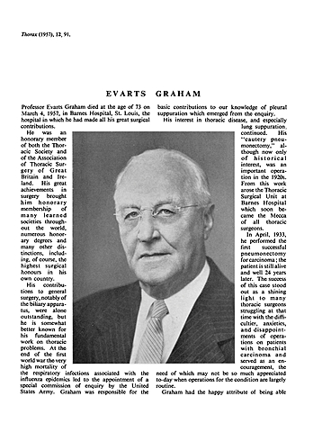 Auge de la cirugía biliar (Evarts Graham)