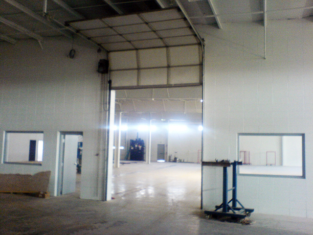 Loading bay doors installed