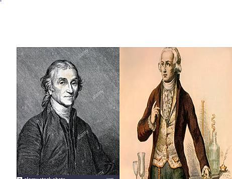 Antoine De Lavoiser y Joseph Priestley - Siglo XVIII