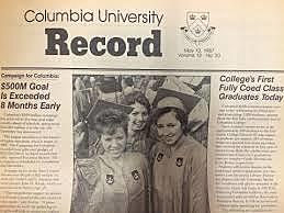 Columbia admits women