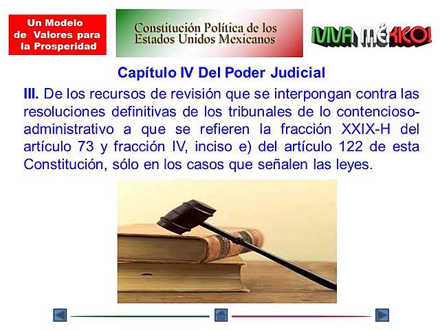 Reforma al textodel artículo  104 de la Constitución