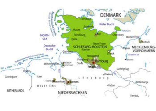 Prussia fights Denmark