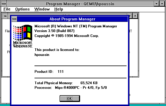 WINDOWS NT 3.5 SERVER