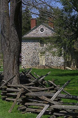 Continental army wintering at Valley Forge