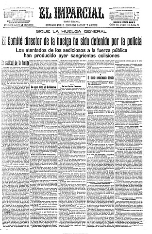 Huelga general en España