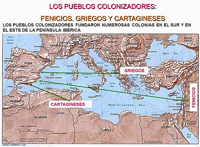 Colonizaciones fenicias griegas y cartaginesas