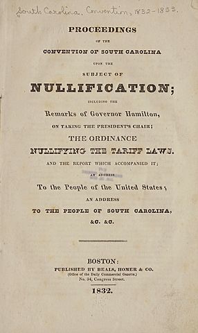 South Carolina's Ordinance of Nullification
