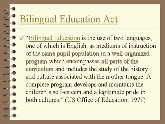 Bilingual Education Act