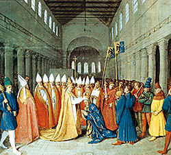 Carlo Magno viene incoronato Imperatore a Roma