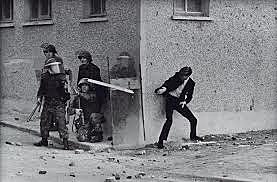 Clashes between Catholics and Protestants in Northern Ireland