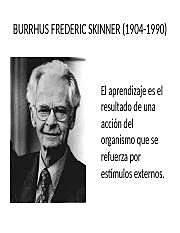 1904-1990 FREDERICK SKYNNER  TEORÍA CONDUCTIVISMO