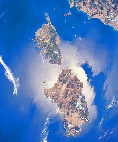 Sardegna e Corsica province di Roma