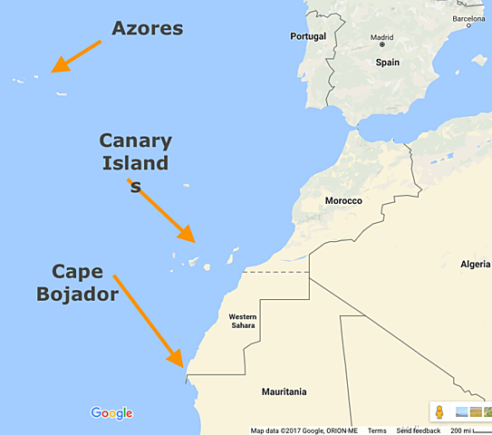 making it around Cape Bojador