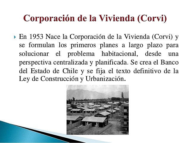 Creación de la CORVI