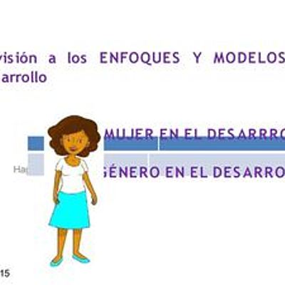 Timeline: El género y los enfoques de desarrollo/ Modelos de desarrollo económico vs Nuevos enfoques de desarrollo