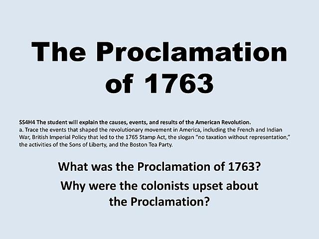 Proclamation of 1763