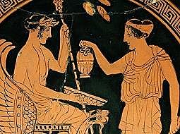 Llegada del vino a Grecia.