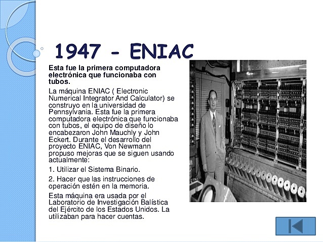 Primera Computadora Electrónica