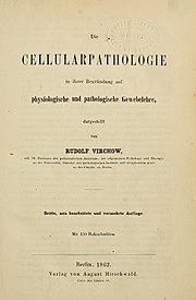 Rudolf Virchow  publicó su libro Cellularpathologie