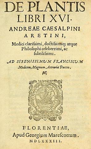 Cesalpino confirmó sus datos de la circulación pulmonar en De plantes