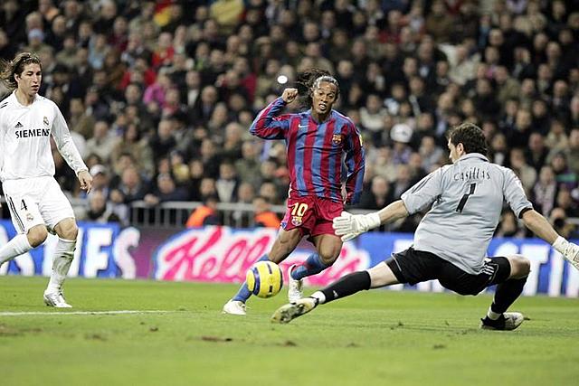 Recital de Ronaldinho en el Bernabéu