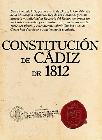 Aprobación de la Constitución de Cádiz