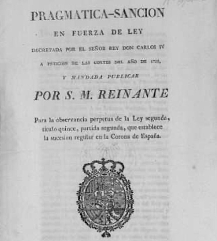 Ley de la “Pragmática Sanción”