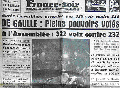 Retour de De Gaulle