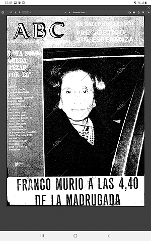 Muerte de Franco.