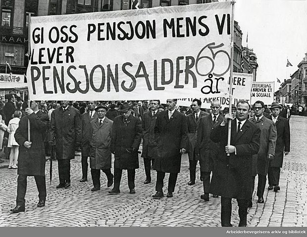 Pensjonsalderen minskes