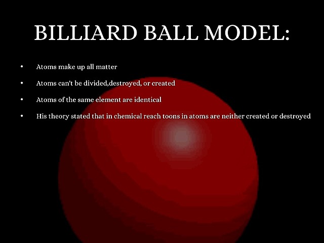John Dalton-- Billiard Ball