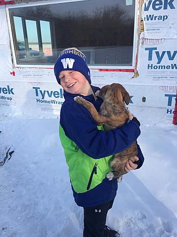 I got a dog for Christmas