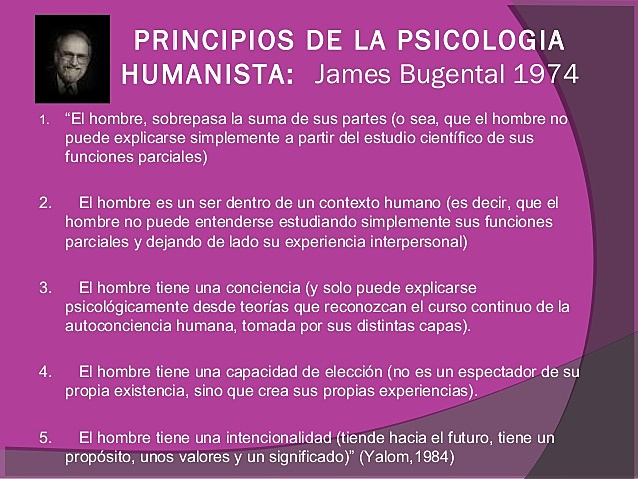 Principios de la psicología humanista
