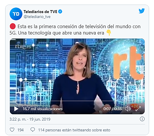 Primera connexión 5G