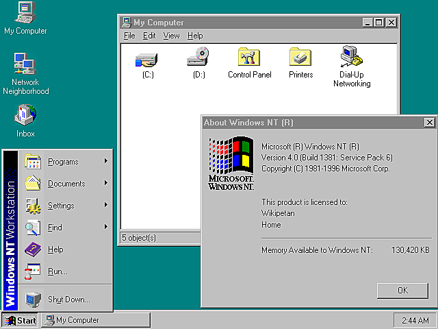 Windows NT 4.0