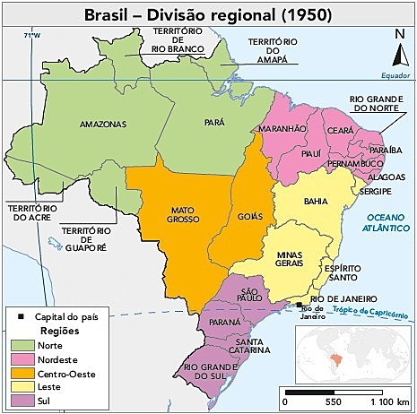 Divisão regional 1950