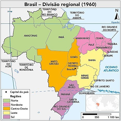 Divisão regional 1960