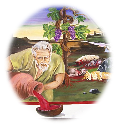 Noé planta la primera viña en Armenia.